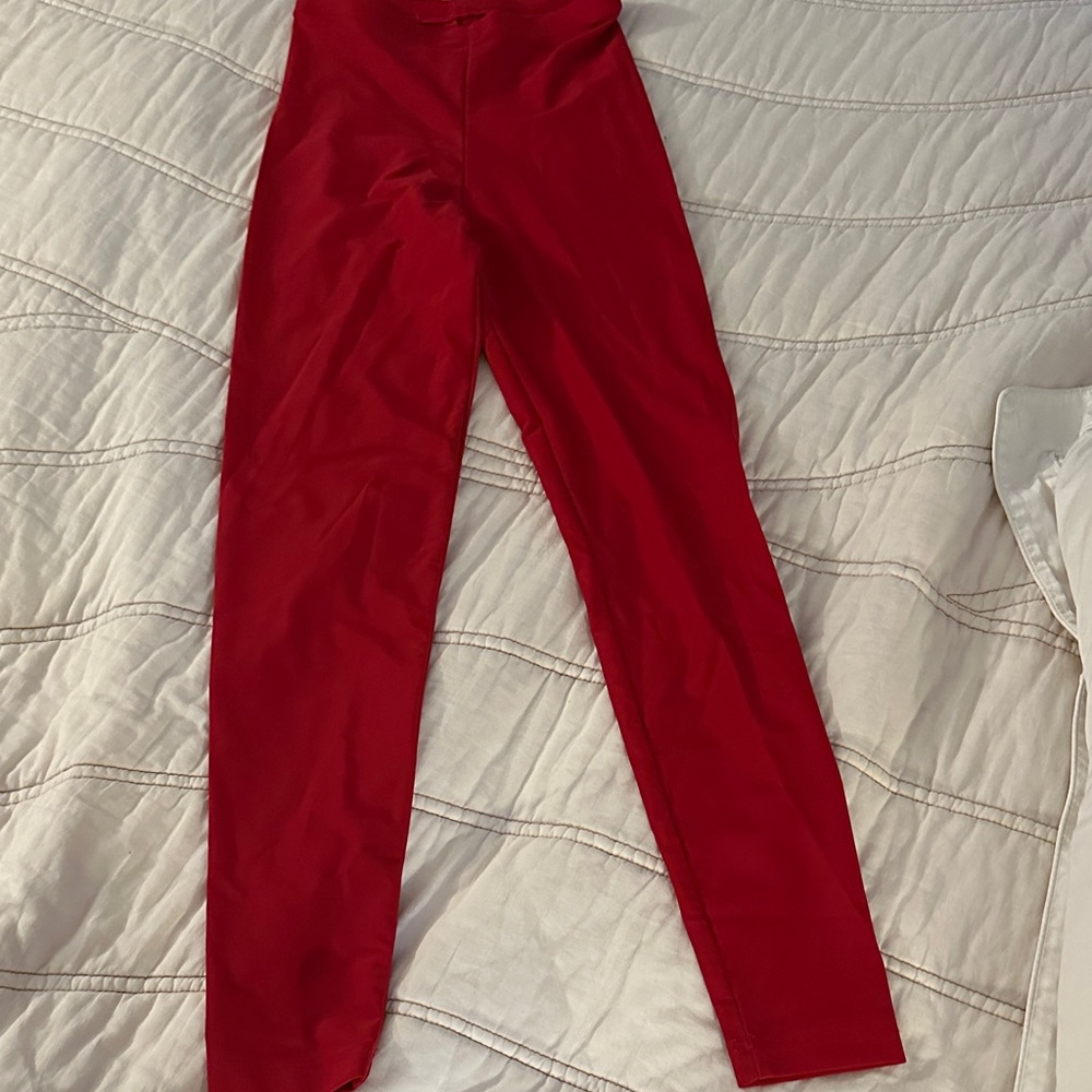 American Apparel Bold Red Leggings